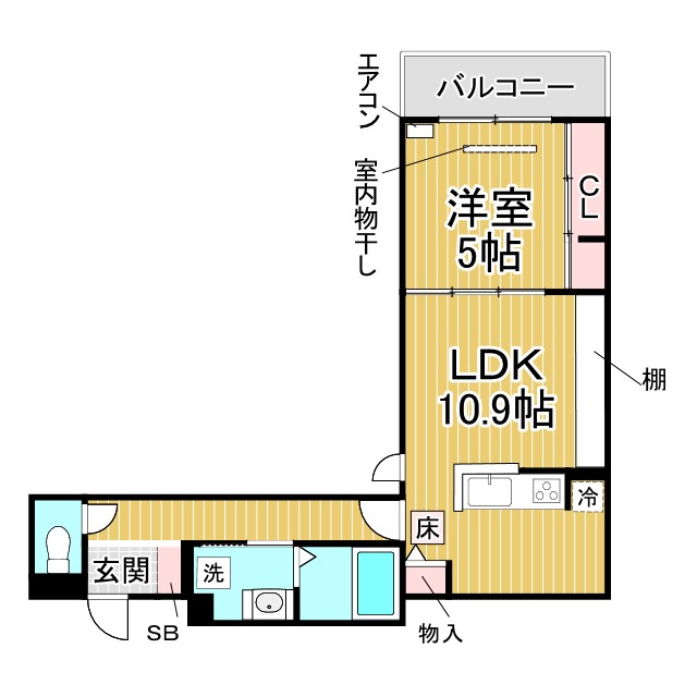 神戸市須磨区大田町の賃貸物件間取画像