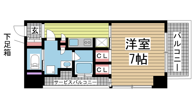 神戸市中央区元町通の賃貸物件間取画像