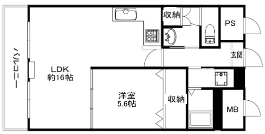 神戸市東灘区本山中町の賃貸物件間取画像