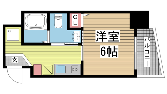 神戸市中央区下山手通の賃貸物件間取画像