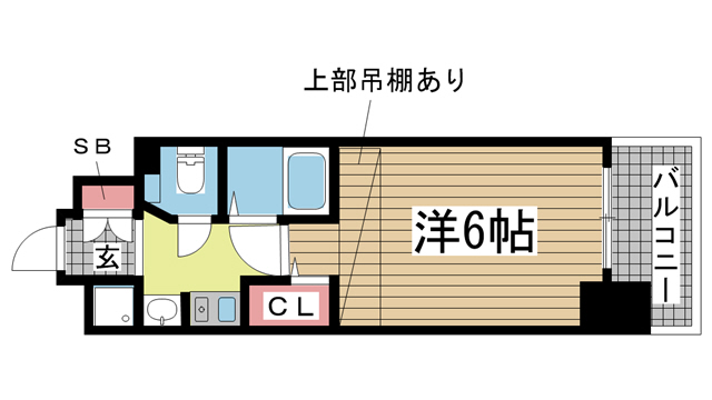 神戸市中央区加納町の賃貸物件間取画像