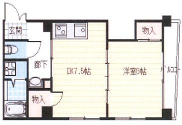 神戸市東灘区深江本町の賃貸物件間取画像
