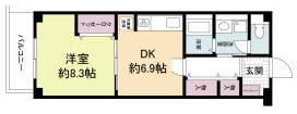 神戸市灘区新在家南町の賃貸物件間取画像