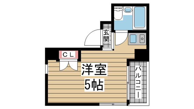 神戸市中央区二宮町の賃貸物件間取画像