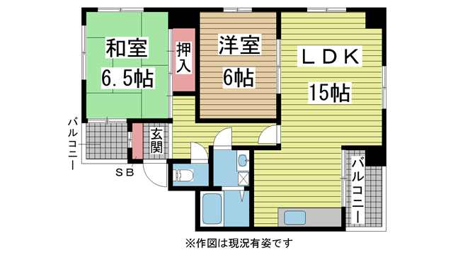 神戸市北区北五葉の賃貸物件間取画像