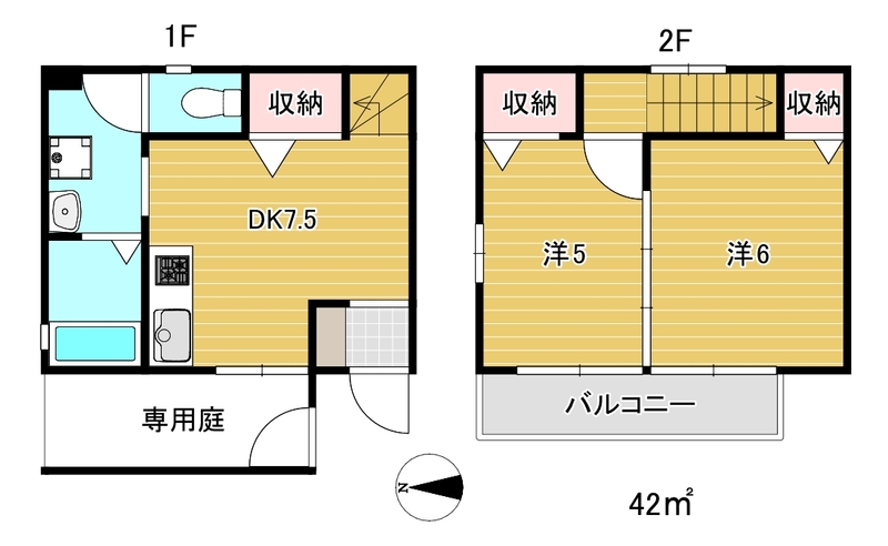 神戸市灘区岩屋北町の賃貸物件間取画像