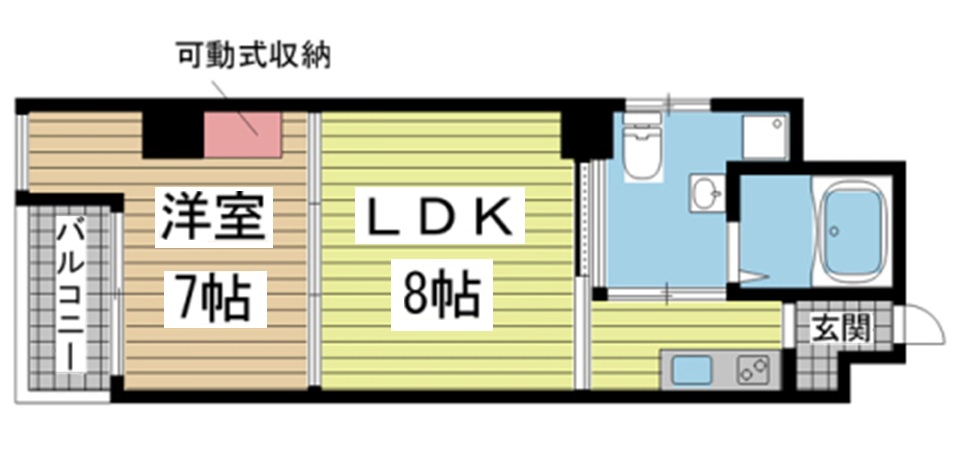 神戸市中央区御幸通の賃貸物件間取画像