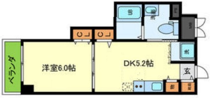 神戸市東灘区御影中町の賃貸物件間取画像