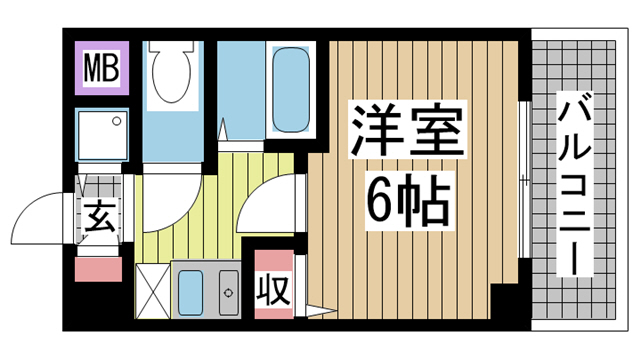 神戸市兵庫区西出町の賃貸物件間取画像