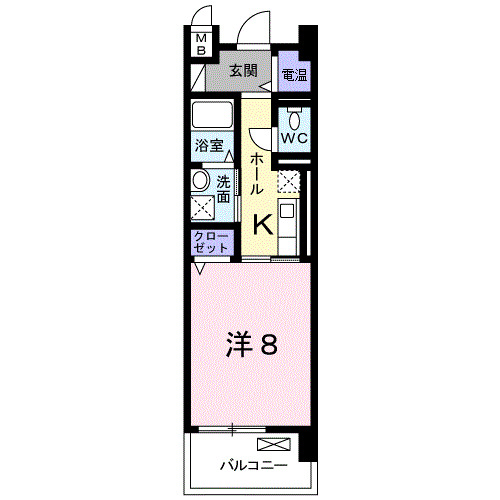 神戸市須磨区村雨町の賃貸物件間取画像