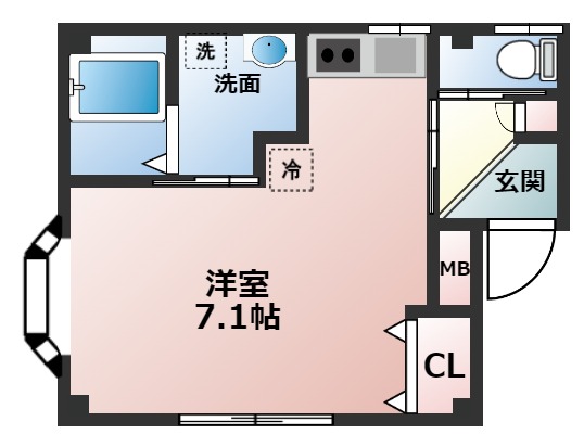 神戸市垂水区西舞子の賃貸物件間取画像