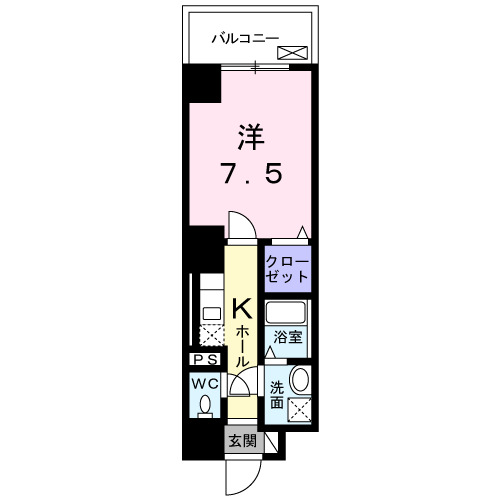 神戸市中央区元町通の賃貸物件間取画像