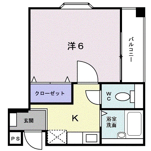 神戸市東灘区御影塚町の賃貸物件間取画像