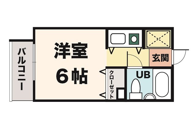 神戸市垂水区福田の賃貸物件間取画像