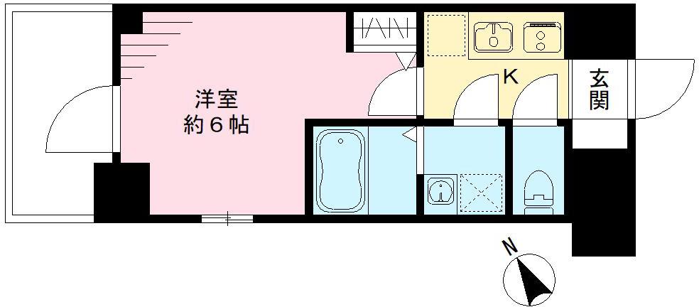 神戸市兵庫区永沢町の賃貸物件間取画像