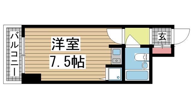 神戸市中央区栄町通の賃貸物件間取画像