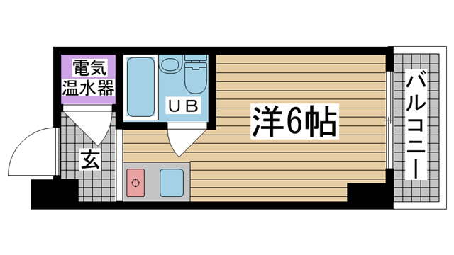 神戸市中央区北長狭通の賃貸物件間取画像