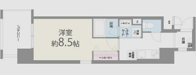 神戸市中央区磯上通の賃貸物件間取画像