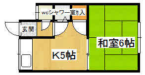 神戸市垂水区城が山の賃貸物件間取画像