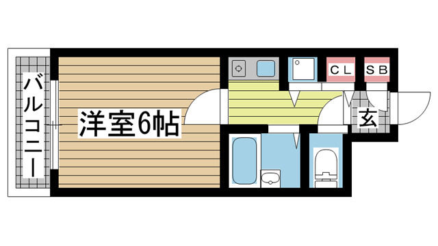 神戸市中央区浜辺通の賃貸物件間取画像