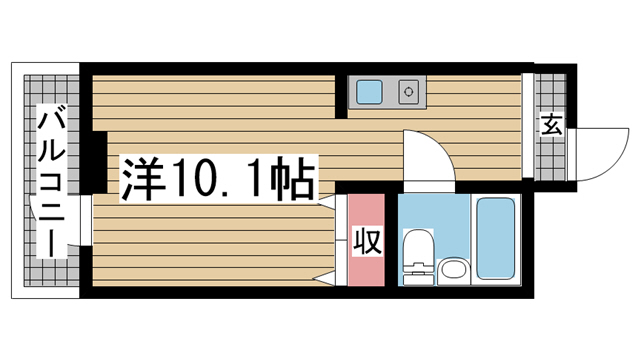 神戸市中央区加納町の賃貸物件間取画像
