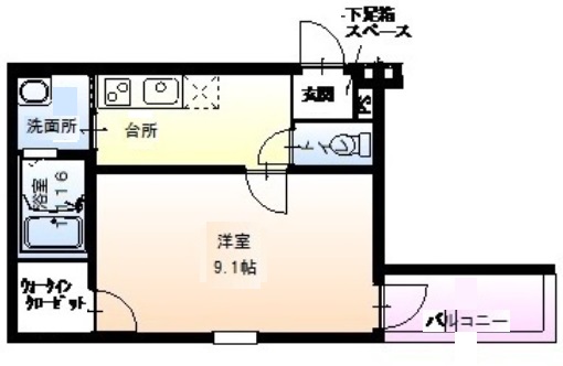 神戸市兵庫区小河通の賃貸物件間取画像