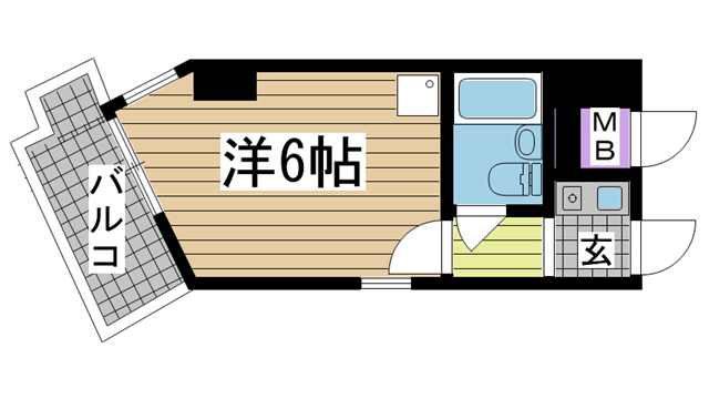 神戸市中央区元町通の賃貸物件間取画像