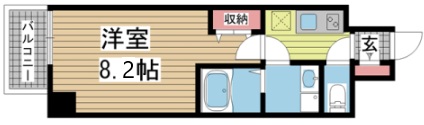 神戸市中央区古湊通の賃貸物件間取画像