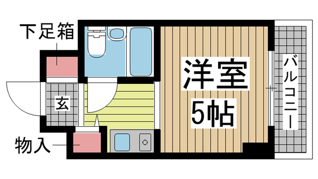 神戸市中央区浜辺通の賃貸物件間取画像