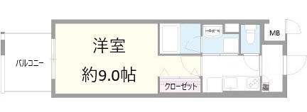 神戸市中央区磯上通の賃貸物件間取画像