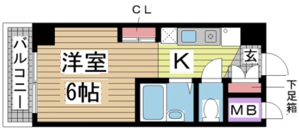 神戸市東灘区住吉宮町の賃貸物件間取画像