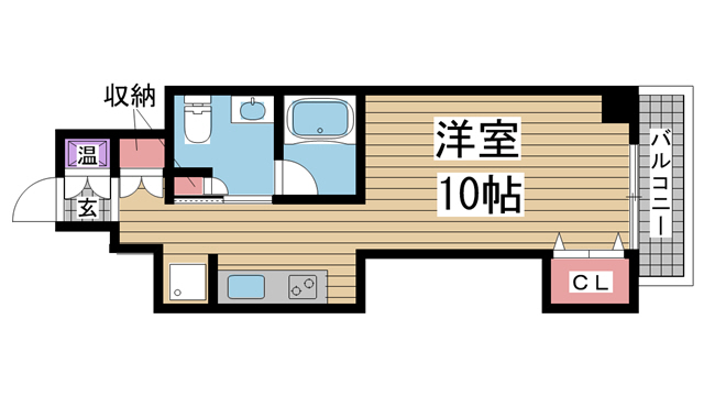 神戸市中央区磯上通の賃貸物件間取画像