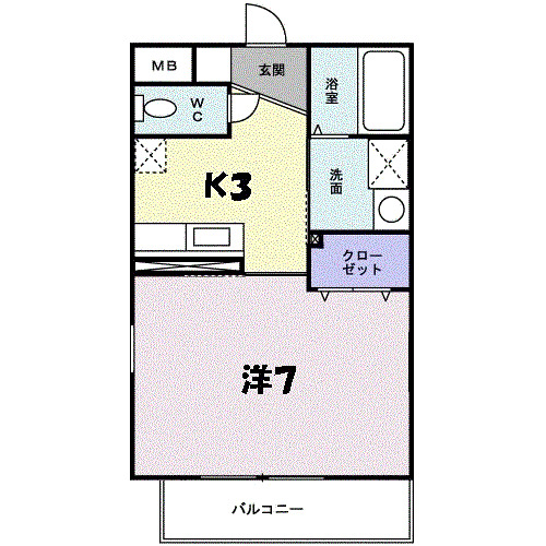 神戸市北区鈴蘭台北町の賃貸物件間取画像