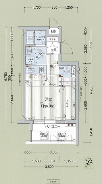 神戸市中央区八幡通の賃貸物件間取画像