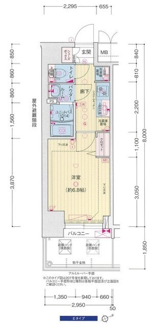 神戸市兵庫区西出町の賃貸物件間取画像