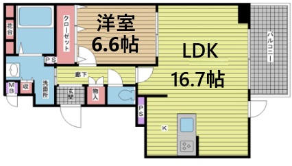神戸市中央区海岸通の賃貸物件間取画像