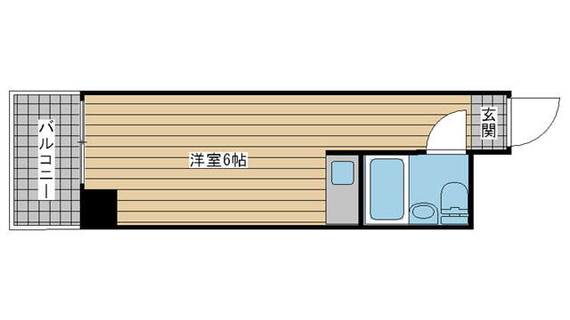 神戸市兵庫区新開地の賃貸物件間取画像