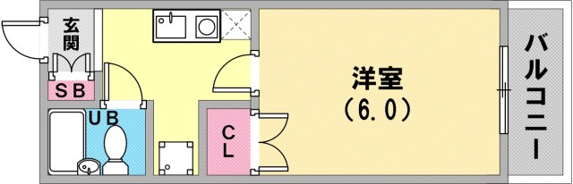 神戸市長田区高東町の賃貸物件間取画像