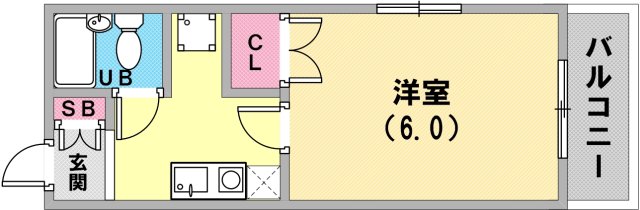 神戸市長田区高東町の賃貸物件間取画像