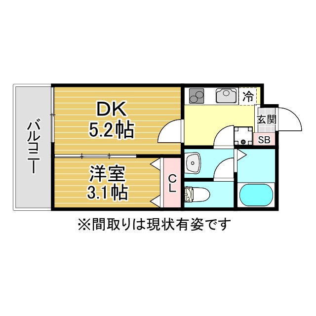 神戸市東灘区青木の賃貸物件間取画像