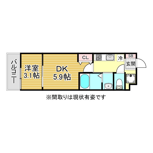 神戸市東灘区青木の賃貸物件間取画像