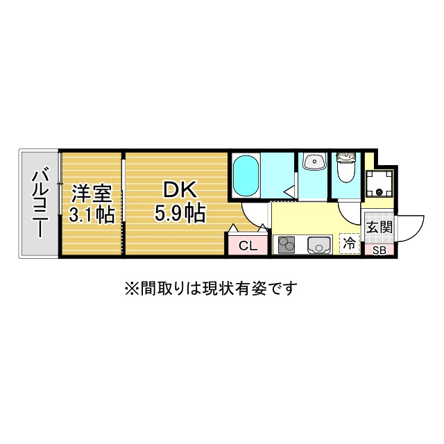 神戸市東灘区青木の賃貸物件間取画像