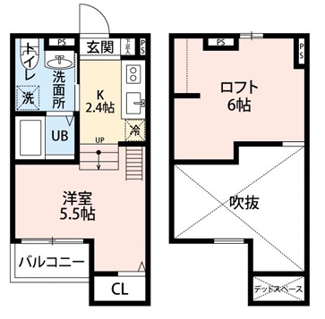神戸市兵庫区東山町の賃貸物件間取画像