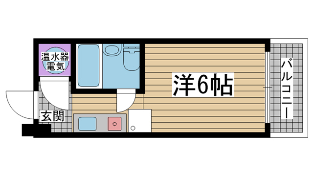 神戸市中央区脇浜町の賃貸物件間取画像