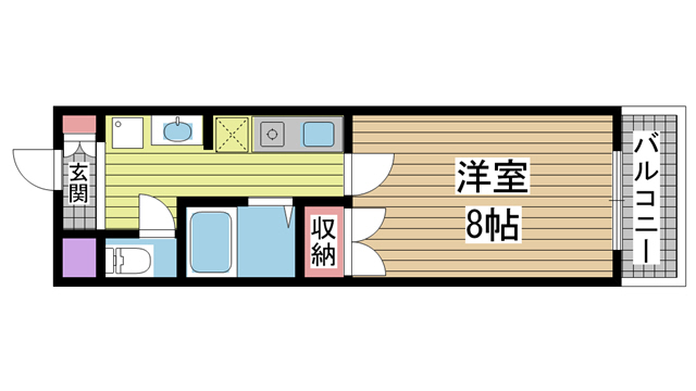 神戸市東灘区森南町の賃貸物件間取画像