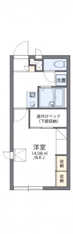 神戸市北区有野中町の賃貸物件間取画像
