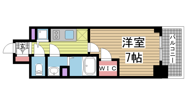 神戸市中央区中町通の賃貸物件間取画像