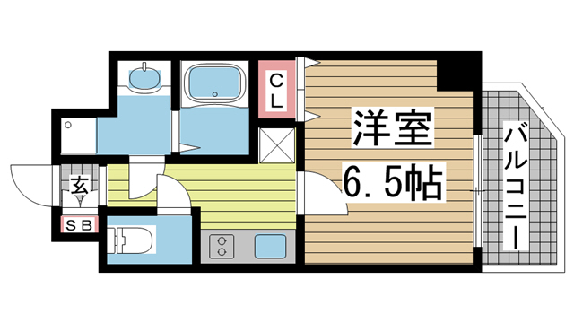 神戸市中央区海岸通の賃貸物件間取画像