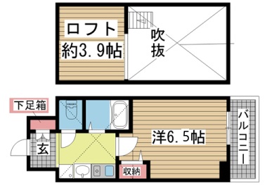 神戸市中央区下山手通の賃貸物件間取画像