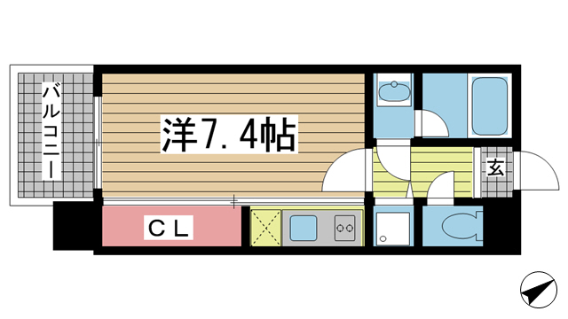 神戸市中央区元町通の賃貸物件間取画像